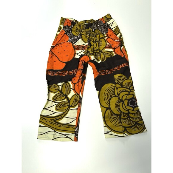 African Wax Fabric Ankara Pants No Size Check Measurements Multicolor Kids - Picture 4 of 10